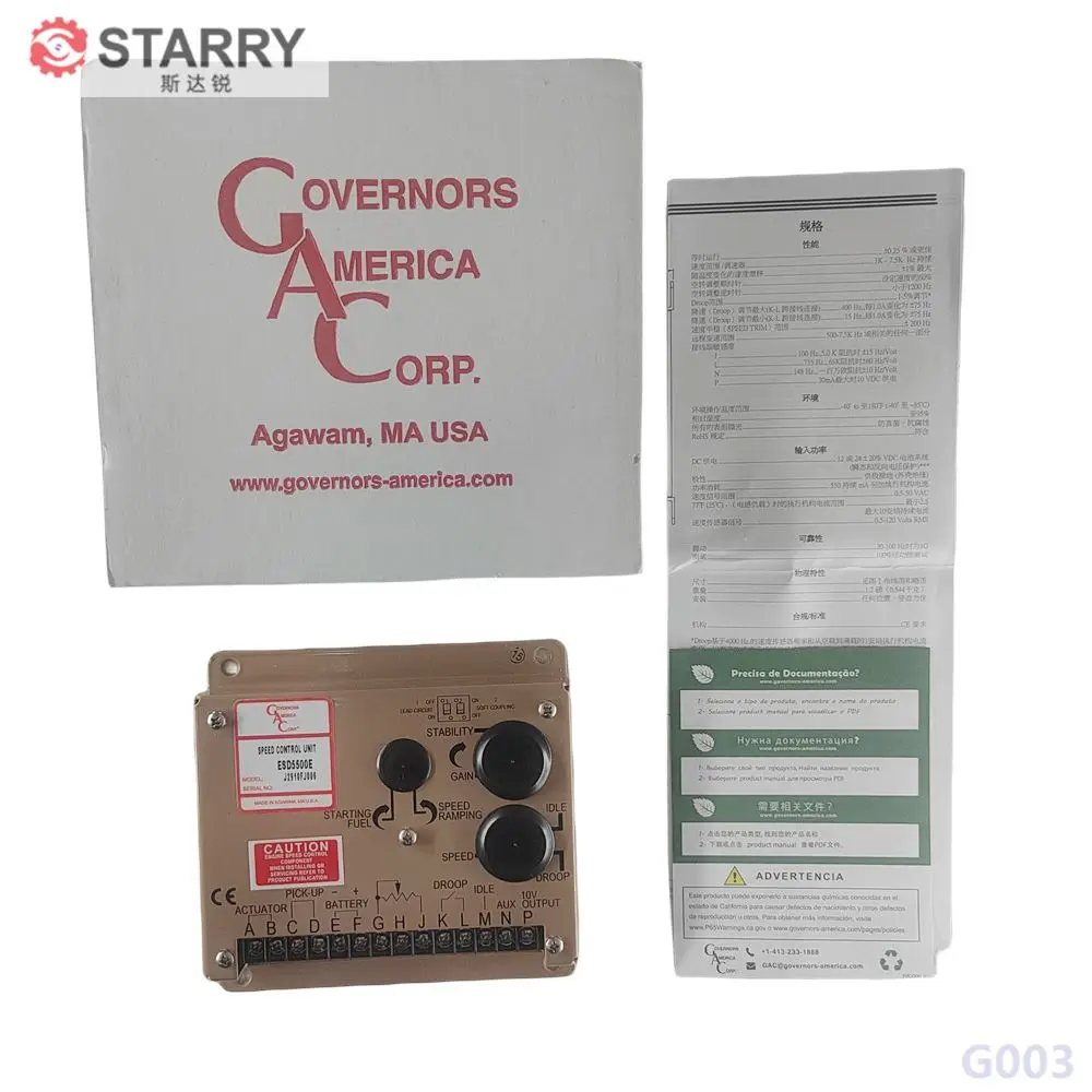 + ESD5500E Generator Genset Electronic Speed Governor Control Unit Speed Controller
+ ESD5500E Generator Genset Electronic Speed Governor Control Unit Speed Controller