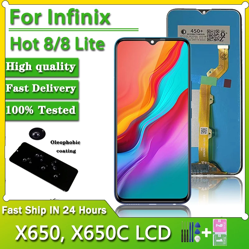 ЖК-дисплей 6,52 дюйма для Infinix Hot 8, ЖК-дисплей X650 X650C X650B, дисплей для замены для Infinix Hot 8 Hot8 Lite
ЖК-дисплей 6,52 дюйма для Infinix Hot 8, ЖК-дисплей X650 X650C X650B, дисплей для замены для Infinix Hot 8 Hot8 Lite