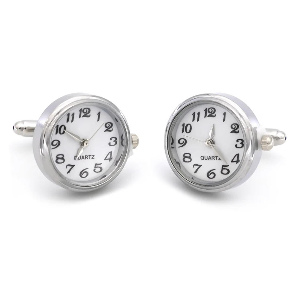 

High-End Exquisite French Shirt Suit Cuff Cufflink Men's Cufflinks Walking Clock Clock Cufflinks