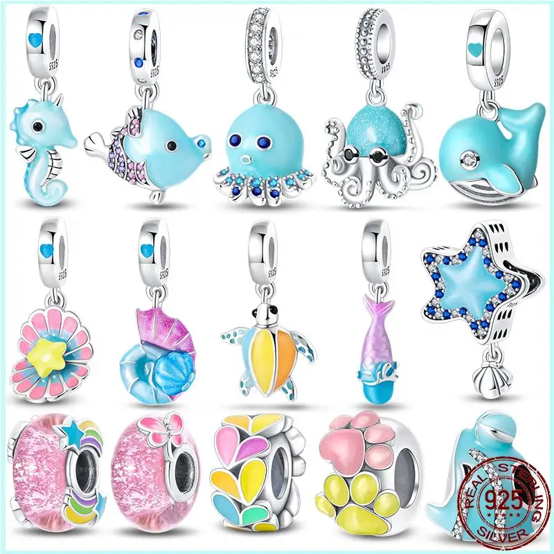 Original 100% s925 Sterling Silver Luminous Octopus Ocean Series Charms Fit Pandora Bracelet DIY Beads Ms Jewelry Gift New in
Original 100% s925 Sterling Silver Luminous Octopus Ocean Series Charms Fit Pandora Bracelet DIY Beads Ms Jewelry Gift New in