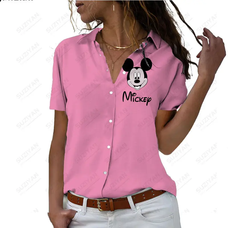 Fashion Loose Disney Printed Women's Elegant Blouse Printed Large Casual Shirt Fashion V-neck Short Sleeve Shirt Top
Fashion Loose Disney Printed Women's Elegant Blouse Printed Large Casual Shirt Fashion V-neck Short Sleeve Shirt Top