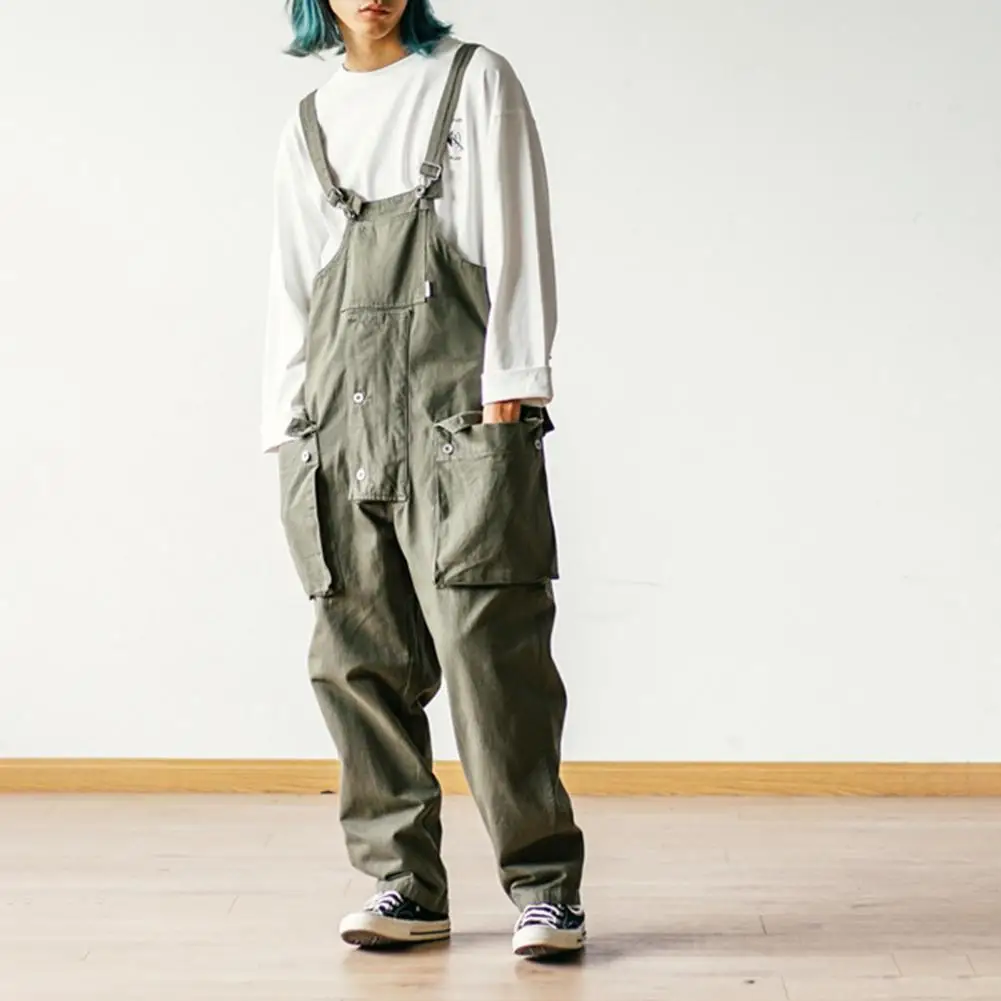Men Jumpsuit Multiple Pockets Solid Color Loose Dress-up Oversized Vintage Japanese Style Men Pants Male Clothes Men Bib Pants
Men Jumpsuit Multiple Pockets Solid Color Loose Dress-up Oversized Vintage Japanese Style Men Pants Male Clothes Men Bib Pants