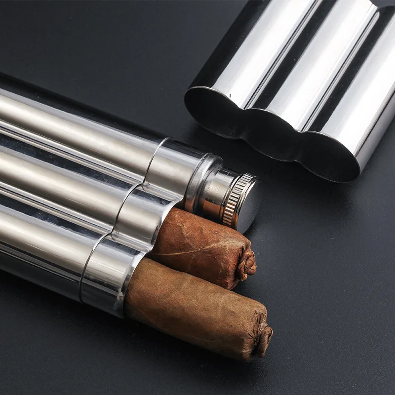 Outdoor Stainless Steel Cigar Tubes Wine Tubes Travel Portable Cigar Humidor Accessories
Outdoor Stainless Steel Cigar Tubes Wine Tubes Travel Portable Cigar Humidor Accessories