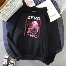 

Darling In The Franxx Zero Two Unisex Hoodies Couples Casual Harajuku Japan Streetwear Men Sweatshirts Oversized Hooded Tops