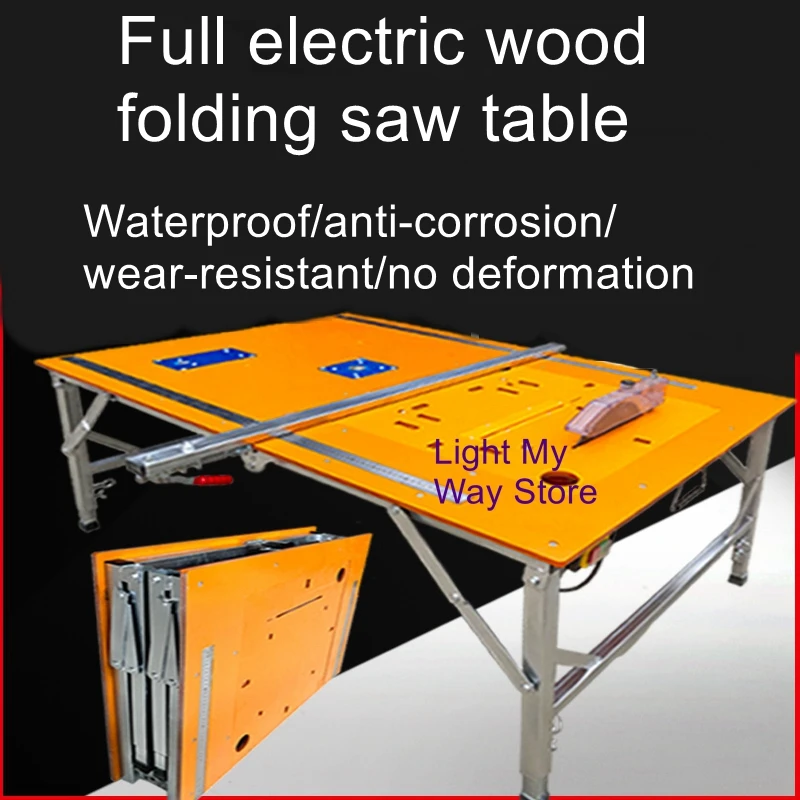 Multifunctional operating table lifting workbench small renovation inverted push table saw portable folding saw table
Multifunctional operating table lifting workbench small renovation inverted push table saw portable folding saw table