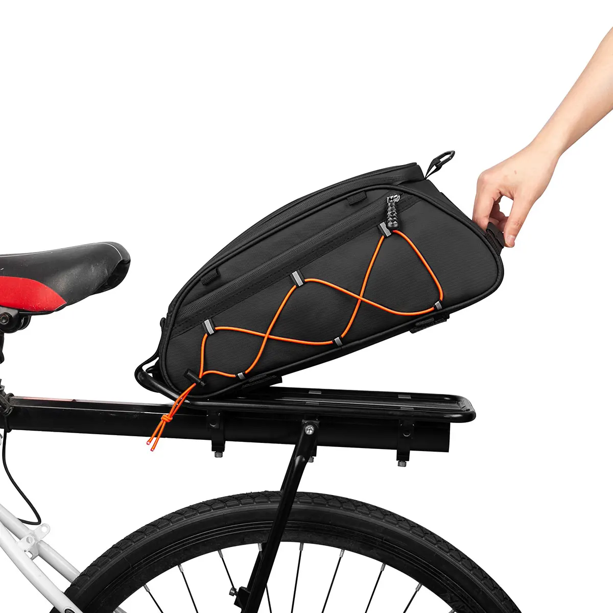 Waterproof Bicycle Saddle Bag Reflective 20L Large Capacity Tail Rear 3 in 1 Trunk Bag Road Mountain Luggage Carrier Bike Bags
Waterproof Bicycle Saddle Bag Reflective 20L Large Capacity Tail Rear 3 in 1 Trunk Bag Road Mountain Luggage Carrier Bike Bags