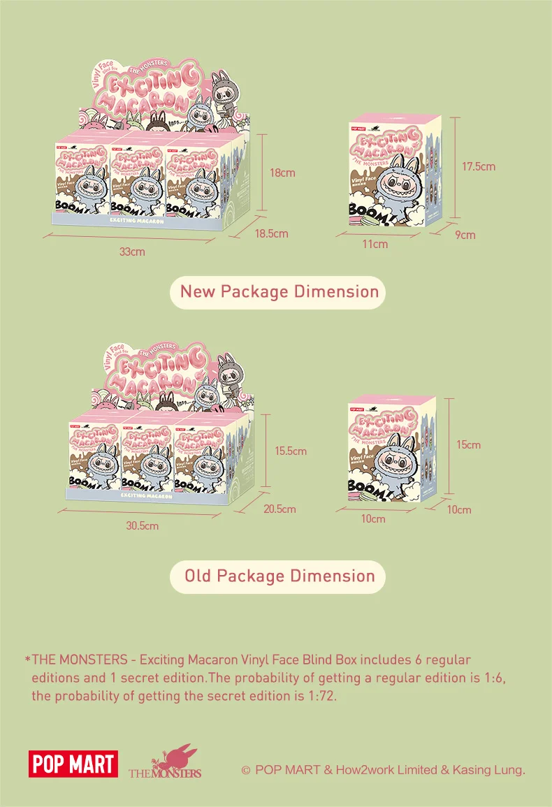 LABUB 1.0 Sweet Macaron Series-POP MART: 100% Genuine Figure, Blind Box, Sweet Theme, Collecting/Gifting, Hot Trend! LABUB 1.0 Sweet Macaron Series-POP MART: 100% Genuine Figure, Blind Box, Sweet Theme, Collecting/Gifting, Hot Trend!