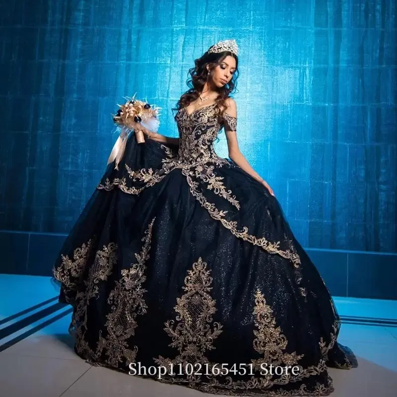 Princess Navy Blue Quinceanera Dresses Lace Appliques Corset Back Princess Sweet 16 Graduation Gowns vestidos de 15 años
Princess Navy Blue Quinceanera Dresses Lace Appliques Corset Back Princess Sweet 16 Graduation Gowns vestidos de 15 años