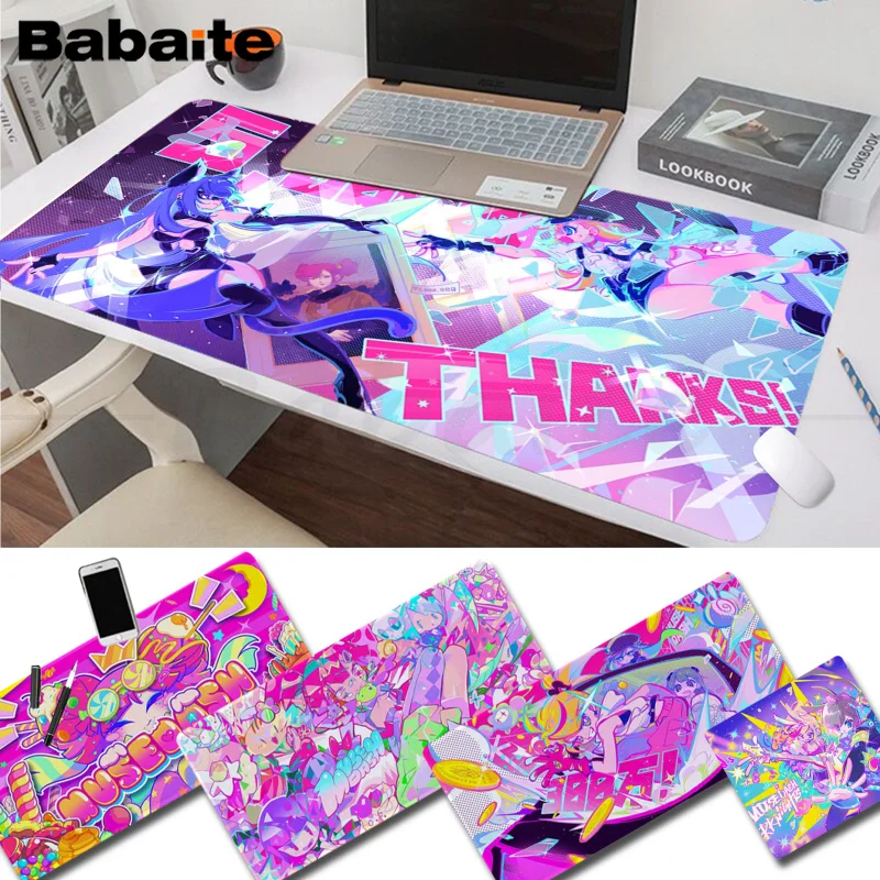 

Muse Dash Mousepad girl pad Keyboards Mat Rubber Gaming mousepad Desk Mat Size for large Edge Locking Game Keyboard Pad