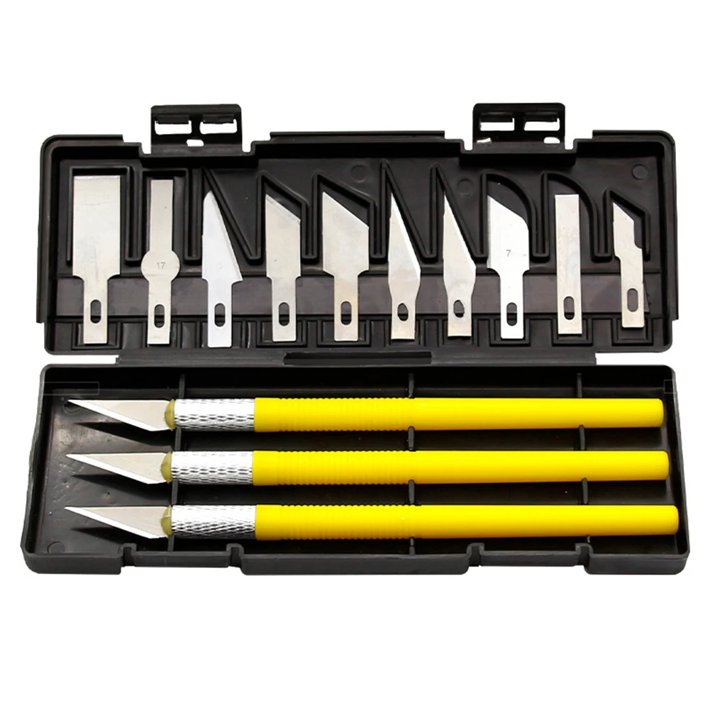 13Pcs Art Carving Cutter With Box Paper Sticker Cutter Wood Carving Blade Precision Cutter Set For Paper Cut DIY Engraving Craft
13Pcs Art Carving Cutter With Box Paper Sticker Cutter Wood Carving Blade Precision Cutter Set For Paper Cut DIY Engraving Craft
