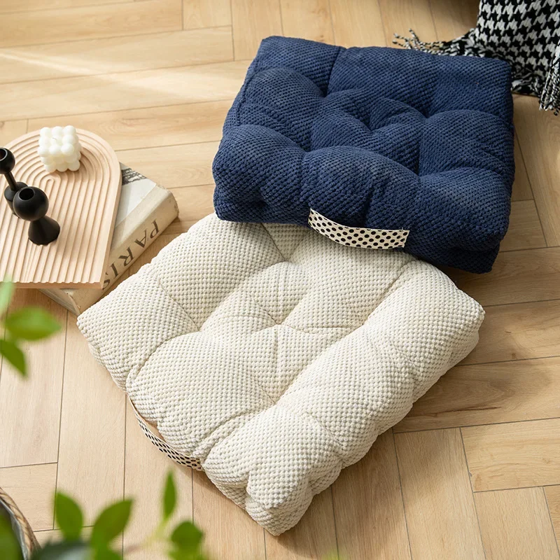 

Winter Thicken Seat Cushion Bay Window Tatami Butt Cushion Soft Floor Pillow Living Room Yoga Seat Pads 45x45cm Chair Mat