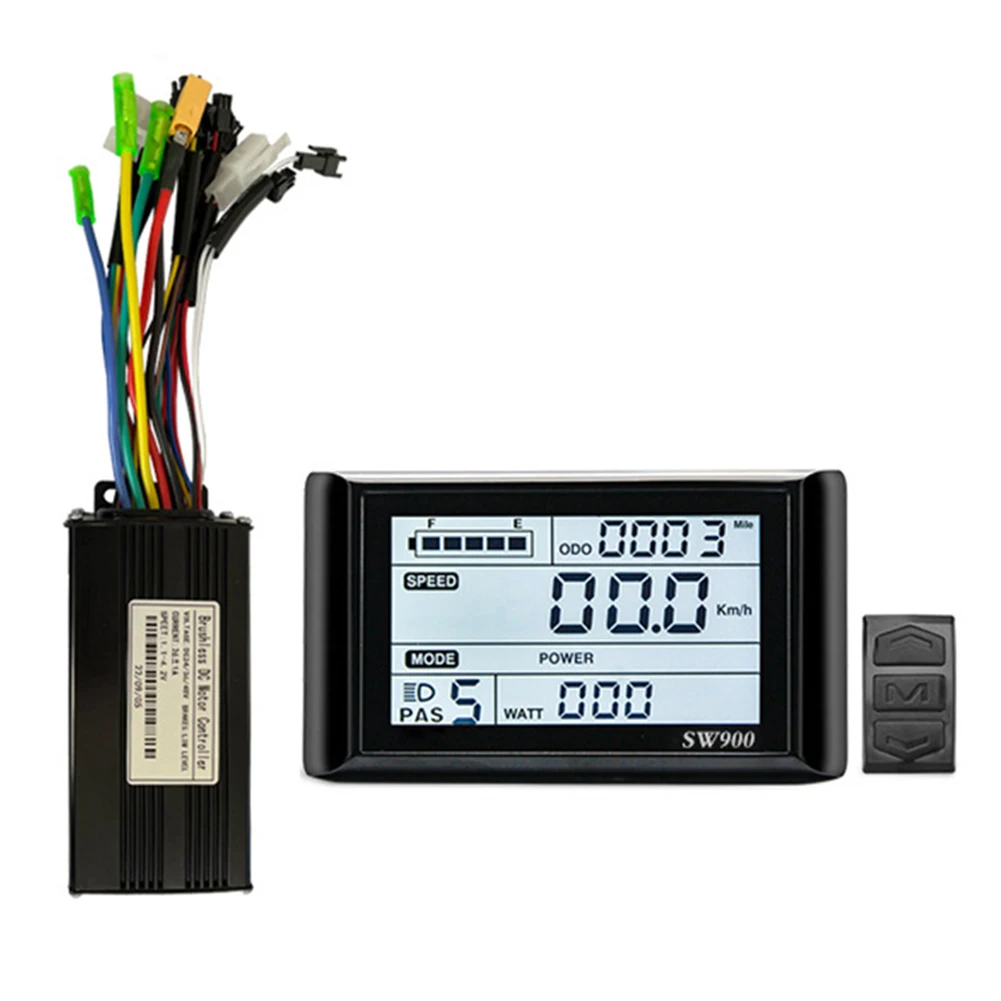 Controller SW900 Display 24/36/48V 26A 750W Sine Wave Controller For Ebike Electric Scooter Brand New High Quality
Controller SW900 Display 24/36/48V 26A 750W Sine Wave Controller For Ebike Electric Scooter Brand New High Quality