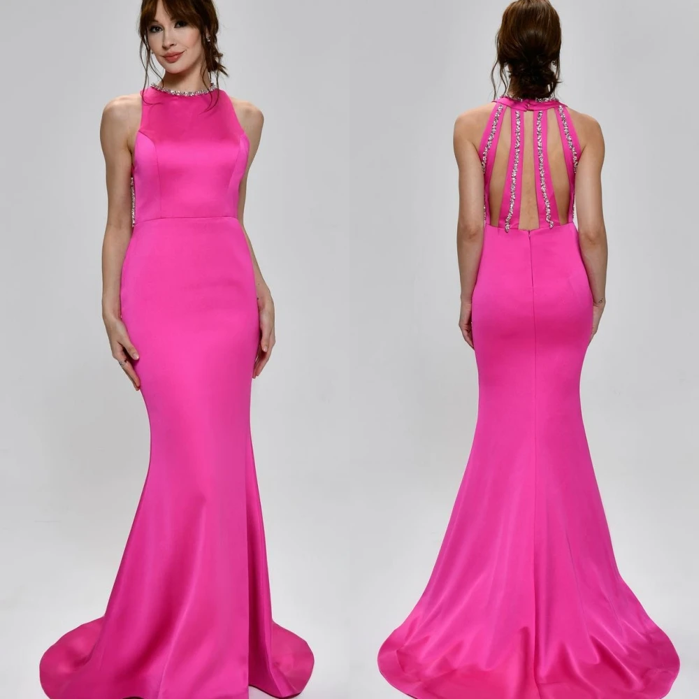 Jiayigong High Quality Prom Satin Beading Formal Evening Mermaid High Collar Bespoke Occasion Gown Long Dresses
Jiayigong High Quality Prom Satin Beading Formal Evening Mermaid High Collar Bespoke Occasion Gown Long Dresses