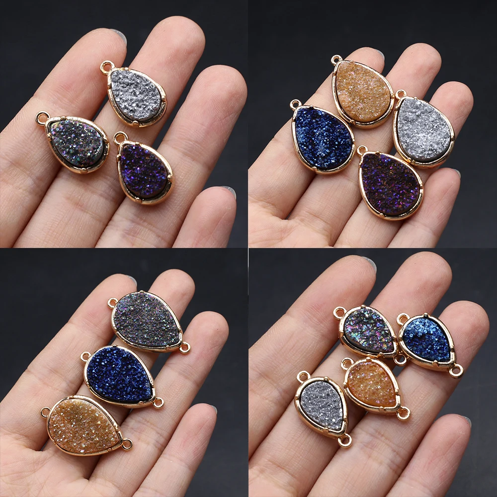 5pcs Natural Gemstone Pendant Water Drop Shape Natural Agates Pendant Charms for Making DIY Jewelry Earrings Necklace Accessory
5pcs Natural Gemstone Pendant Water Drop Shape Natural Agates Pendant Charms for Making DIY Jewelry Earrings Necklace Accessory