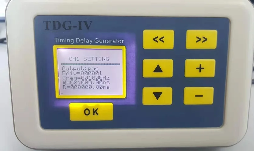 High Precision Delay Device (four Channels, Adjustable Frequency Delay Duty Cycle, Dedicated for Laser Control)
High Precision Delay Device (four Channels, Adjustable Frequency Delay Duty Cycle, Dedicated for Laser Control)