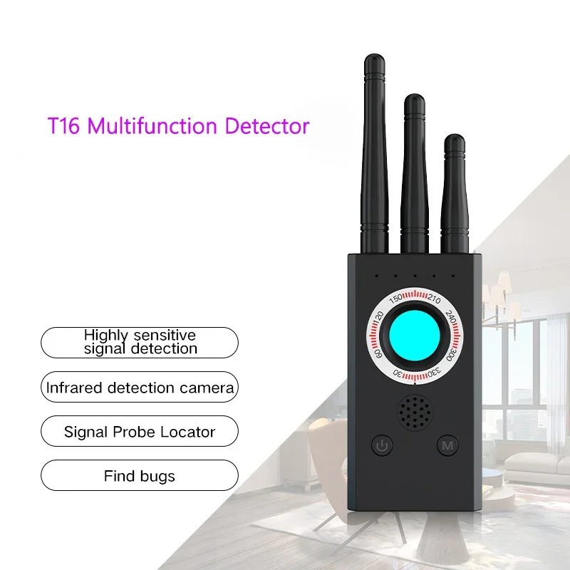 Anti Candid Hidden Camera Detector Multi-function Car GPS RF Signal Anti-spy Audio Scanner for Travel Hotel Laser Scanner Alarm
Anti Candid Hidden Camera Detector Multi-function Car GPS RF Signal Anti-spy Audio Scanner for Travel Hotel Laser Scanner Alarm