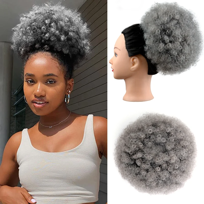 10Inch Afro Puff Drawstring Ponytail Hair Extension for Women 120g Synthetic Drawstring Curl Ponytail Clip On Kinky Ponytail Bun
10Inch Afro Puff Drawstring Ponytail Hair Extension for Women 120g Synthetic Drawstring Curl Ponytail Clip On Kinky Ponytail Bun