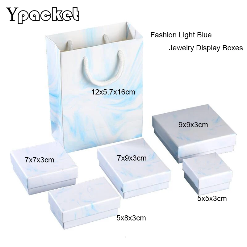 Light Blue Jewelry Organizer box Engagement Ring For Earrings Necklace Pendant Display Gift Boxes Paper Handle Bags 40Pc/Lot
Light Blue Jewelry Organizer box Engagement Ring For Earrings Necklace Pendant Display Gift Boxes Paper Handle Bags 40Pc/Lot