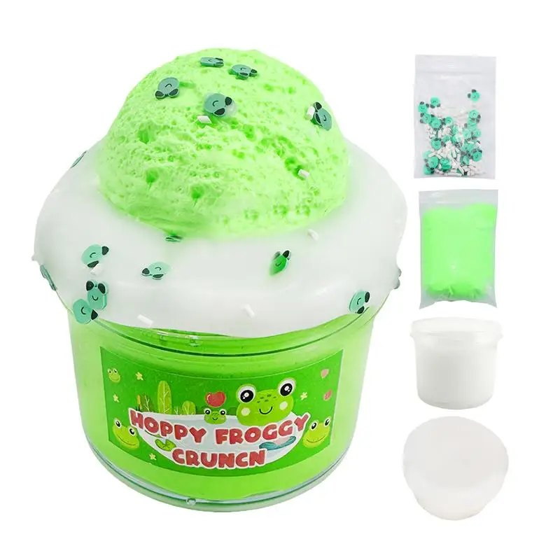 

Kids Stress Relief Toys Stress Reliever Sensory Sludge Toys Educational Toys Scented Green Frog Sludge Non-Sticky DIY Goodies