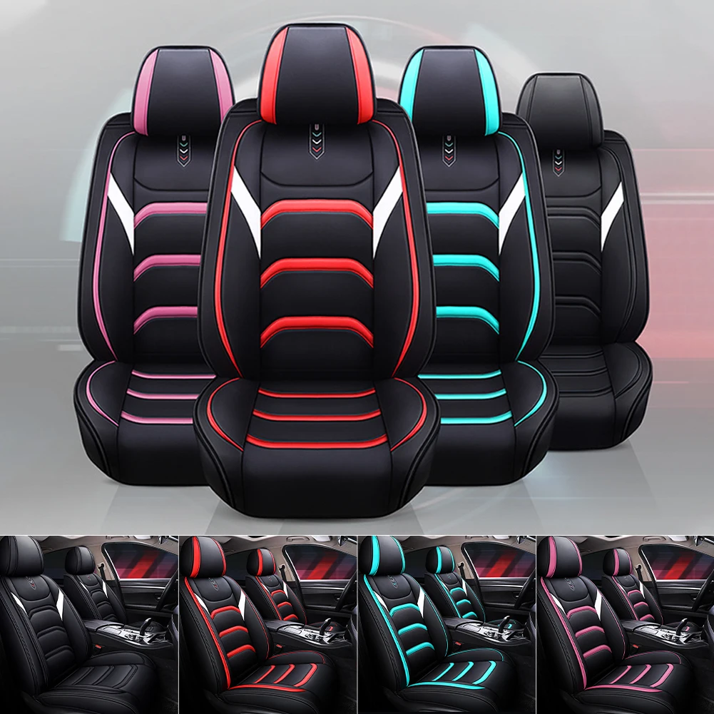 Fashion Car Seat Cover PU Leather Seat Cushion Protector Front and Rear Seats Protective Cover Universal Sedans SUV Pickup Truck
Fashion Car Seat Cover PU Leather Seat Cushion Protector Front and Rear Seats Protective Cover Universal Sedans SUV Pickup Truck