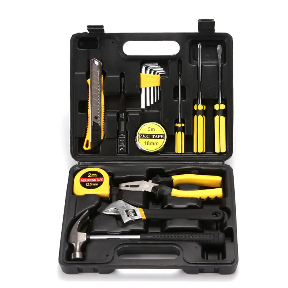 YOUZI 16-Piece Tool Set Household Basic Hand Tools Kit Toolbox With Storage Case Ideal For Home Repairing Maintenance
YOUZI 16-Piece Tool Set Household Basic Hand Tools Kit Toolbox With Storage Case Ideal For Home Repairing Maintenance