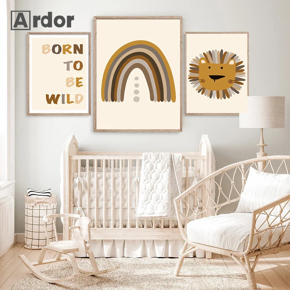 Jungle Lion Rainbow Nursery Posters and Prints Wall Art Canvas Painting Quotes Nordic Wall Pictures Baby Kids Bedroom Home Decor
Jungle Lion Rainbow Nursery Posters and Prints Wall Art Canvas Painting Quotes Nordic Wall Pictures Baby Kids Bedroom Home Decor