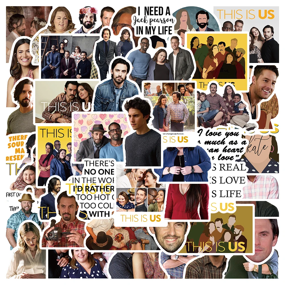 50pcs TV Drama This is us Character Stickers DIY Waterproof Graffiti Decals For Laptop Notebook Phone Guitar Decor
50pcs TV Drama This is us Character Stickers DIY Waterproof Graffiti Decals For Laptop Notebook Phone Guitar Decor