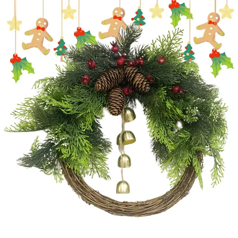 Winter Pinecone Wreath Artificial Christmas Wreath Boho Holiday Wreath Artificial Golden Bell Wreath Christmas Pine Wreath Decor
Winter Pinecone Wreath Artificial Christmas Wreath Boho Holiday Wreath Artificial Golden Bell Wreath Christmas Pine Wreath Decor