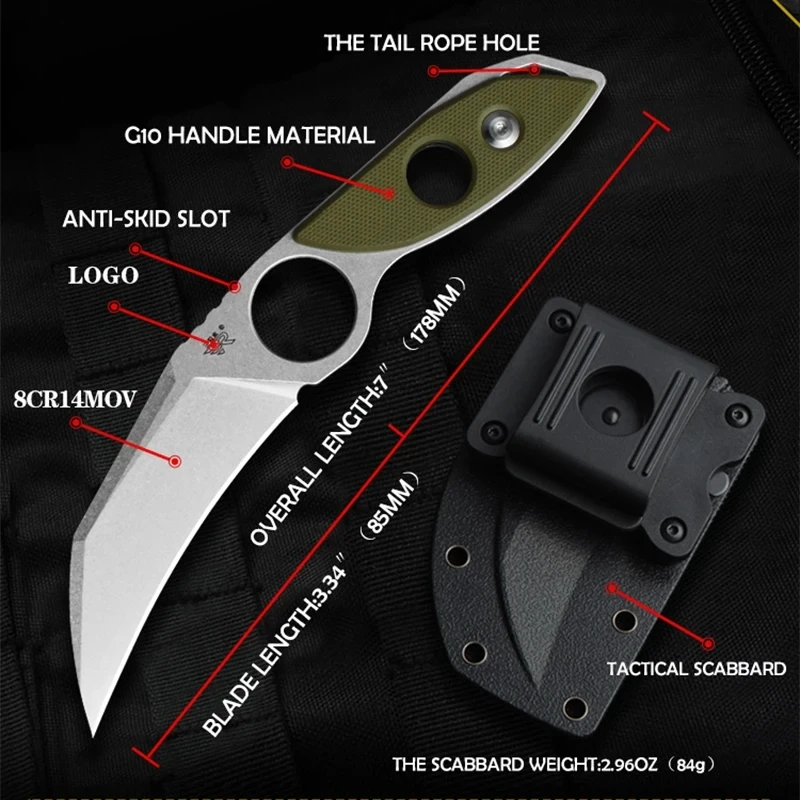 Sanrenmu Fixed Blade Knife High Quality ABS Sheath G10 Handle 8Cr14MoV Blade Hunting Army Tactical Knives Survival Fishing S615
Sanrenmu Fixed Blade Knife High Quality ABS Sheath G10 Handle 8Cr14MoV Blade Hunting Army Tactical Knives Survival Fishing S615