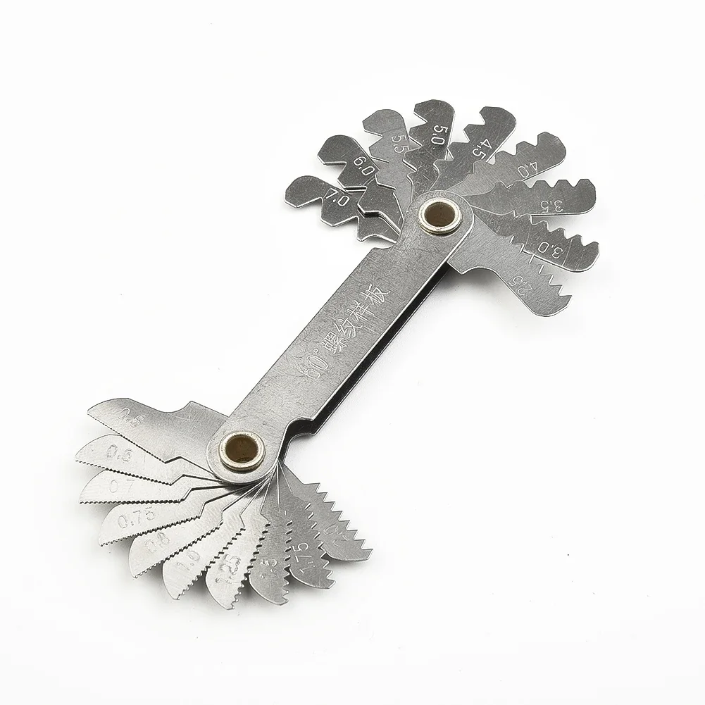 1 Pc Thread Measuring Gauge Cutting Gauge Measuring Metric 60° Pitch Set Thread Durable High Quality New Useful
1 Pc Thread Measuring Gauge Cutting Gauge Measuring Metric 60° Pitch Set Thread Durable High Quality New Useful