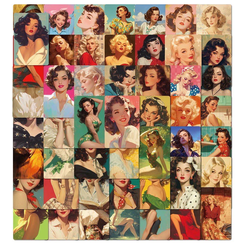 10/30/50pcs Vintage Girl Poster Stickerrs DIY Skateboard Notebook Laptop Luggage Waterproof Cute Cartoon Decal Sticker Wholesale 
10/30/50pcs Vintage Girl Poster Stickerrs DIY Skateboard Notebook Laptop Luggage Waterproof Cute Cartoon Decal Sticker Wholesale