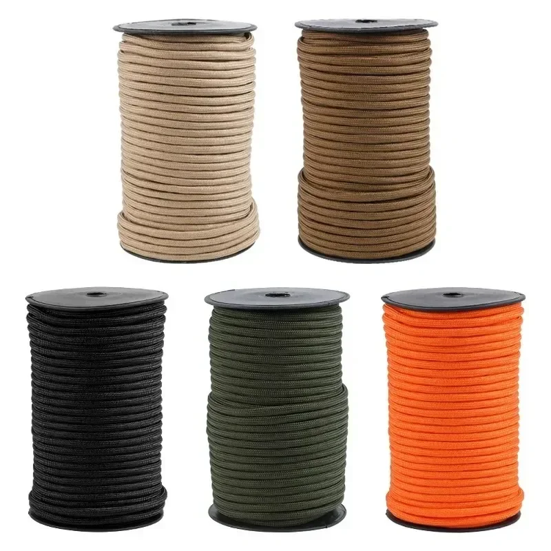 50M15-Core 6mm Paracord 550 Military Tactical Parachute Cord Camping Survival Accessories Tent Lanyard DIY Bracelet Weaving Rope
50M15-Core 6mm Paracord 550 Military Tactical Parachute Cord Camping Survival Accessories Tent Lanyard DIY Bracelet Weaving Rope