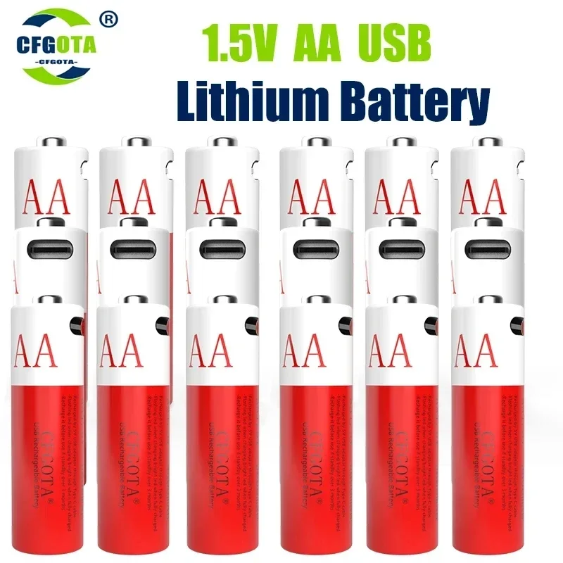 USB 1.5V AA Rechargeable Batteries 750mAh Li-ion Battery For Remote Control Mouse Electric Toy Battery aaa rechargeable battery
USB 1.5V AA Rechargeable Batteries 750mAh Li-ion Battery For Remote Control Mouse Electric Toy Battery aaa rechargeable battery