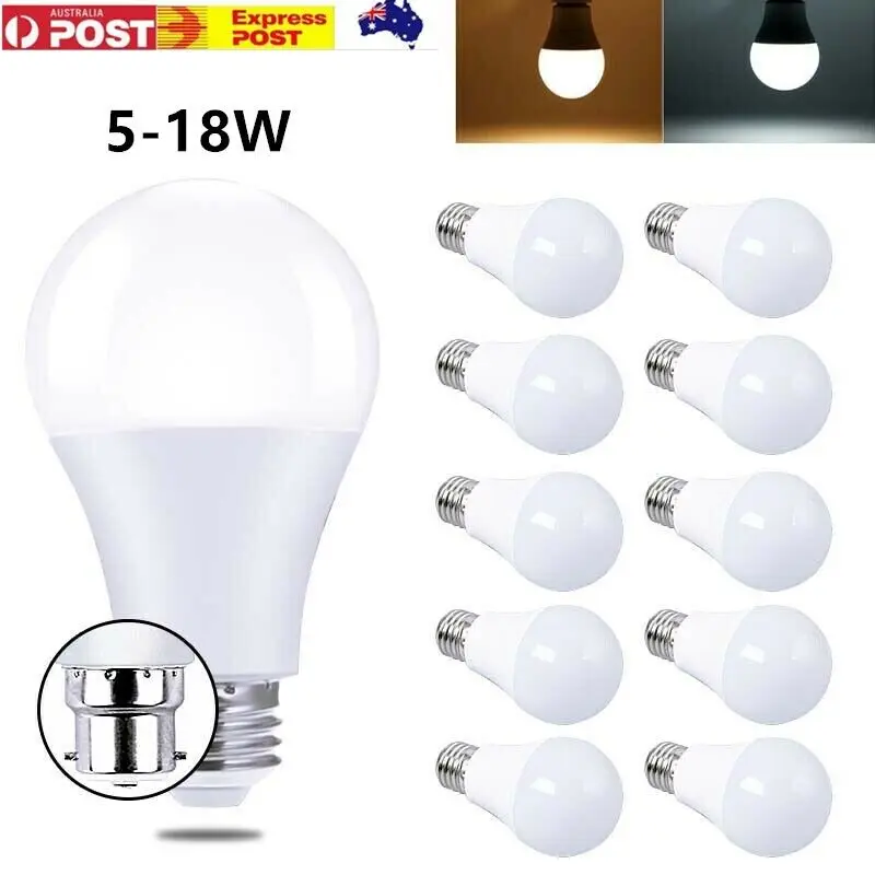

3W 5W 7W 9W 12W 15W 18W LED Bulb Lamps E27 Screw Bulb Cool/Warm White AC 220V-265V Smart High Brightness Globe Light Spotlight