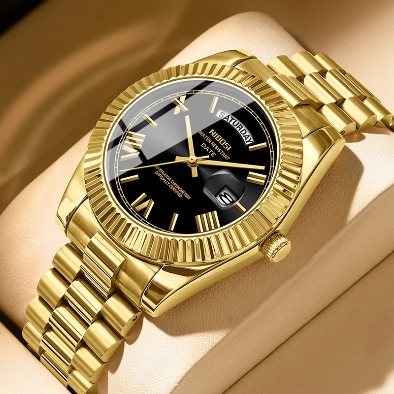 

NIBOSI Relogio Masculino Top Brand Luxury Watch For Men Stainless Steel Waterproof Business Simple Men Watch Date reloj hombre
