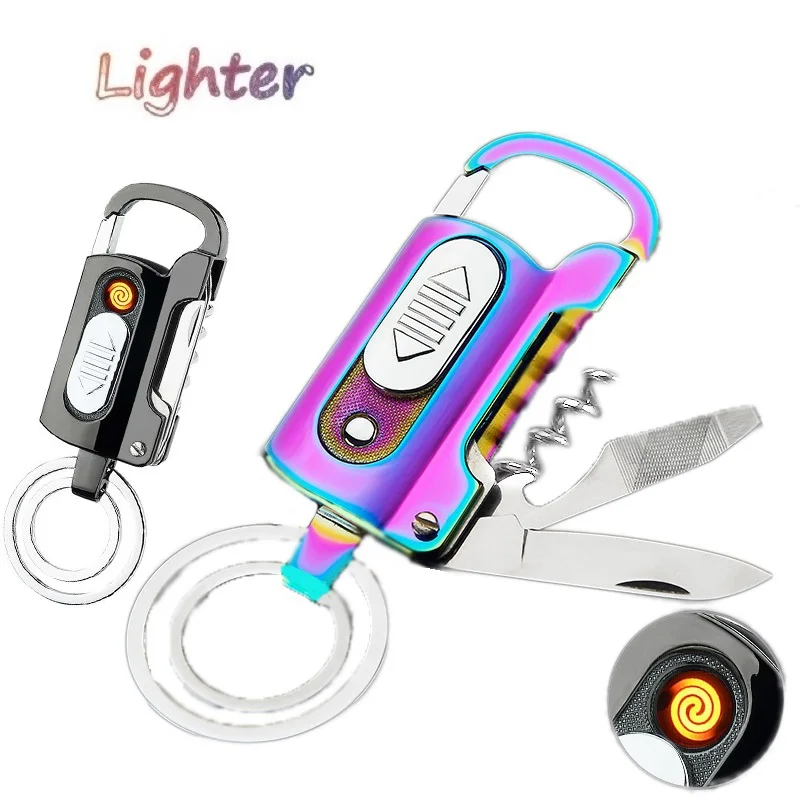 JM Elektronische Aansteker Sleutelhanger Opener Mes Zaklamp Schroevendraaier Multifunctionele Metalen Winddicht Aansteker Gadget
JM Elektronische Aansteker Sleutelhanger Opener Mes Zaklamp Schroevendraaier Multifunctionele Metalen Winddicht Aansteker Gadget