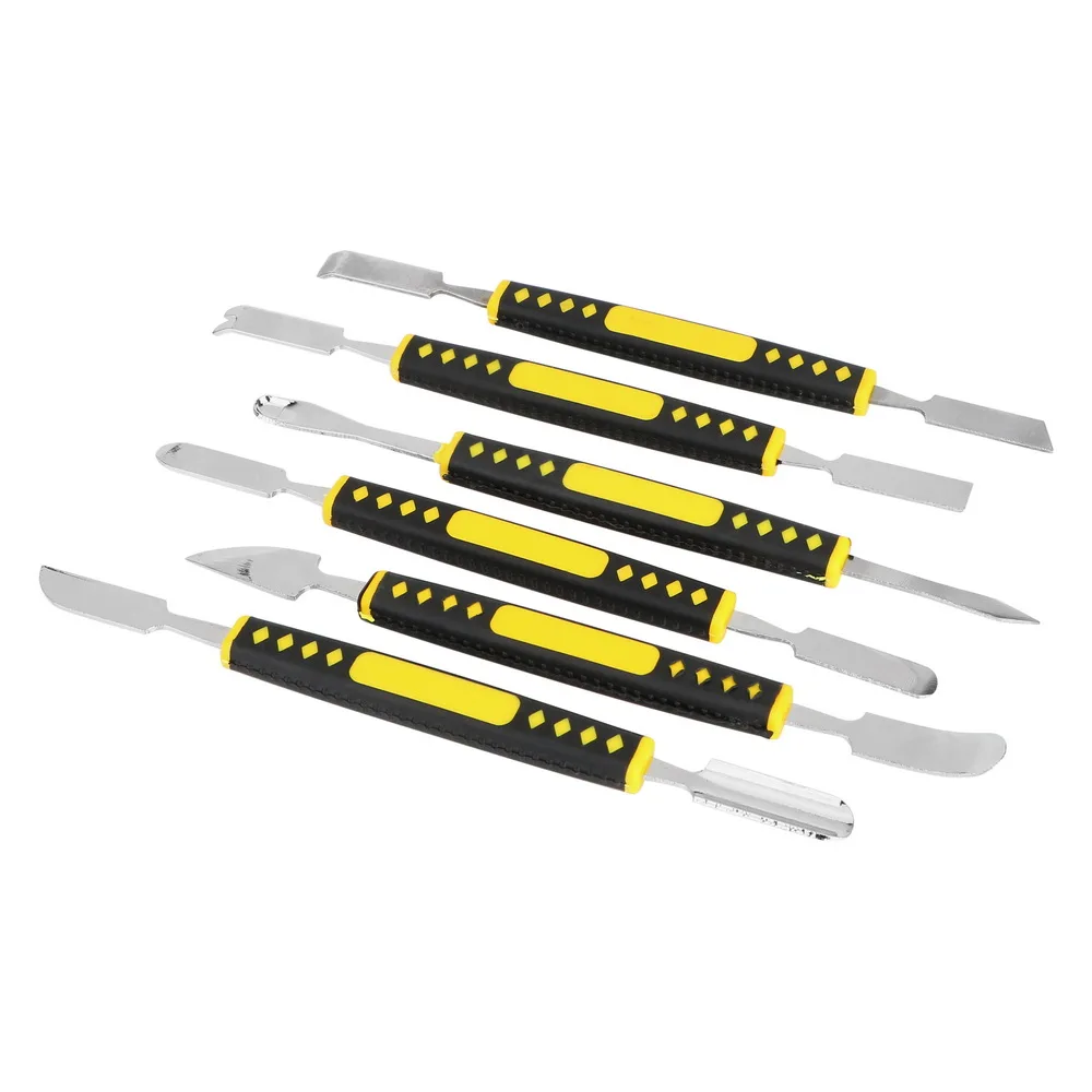 DIYWORK 6pcs/set Dual Heads Metal Spudger Prying Opening Repair Tool kit Hand Tools Sets Crowbar For Mobile Phone Notebook
DIYWORK 6pcs/set Dual Heads Metal Spudger Prying Opening Repair Tool kit Hand Tools Sets Crowbar For Mobile Phone Notebook