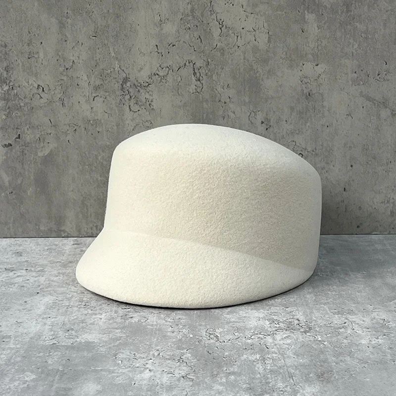 Niche design sense milk white short brim wool hat Ladies outdoor fashion all-match military hat pure wool felt hat
Niche design sense milk white short brim wool hat Ladies outdoor fashion all-match military hat pure wool felt hat