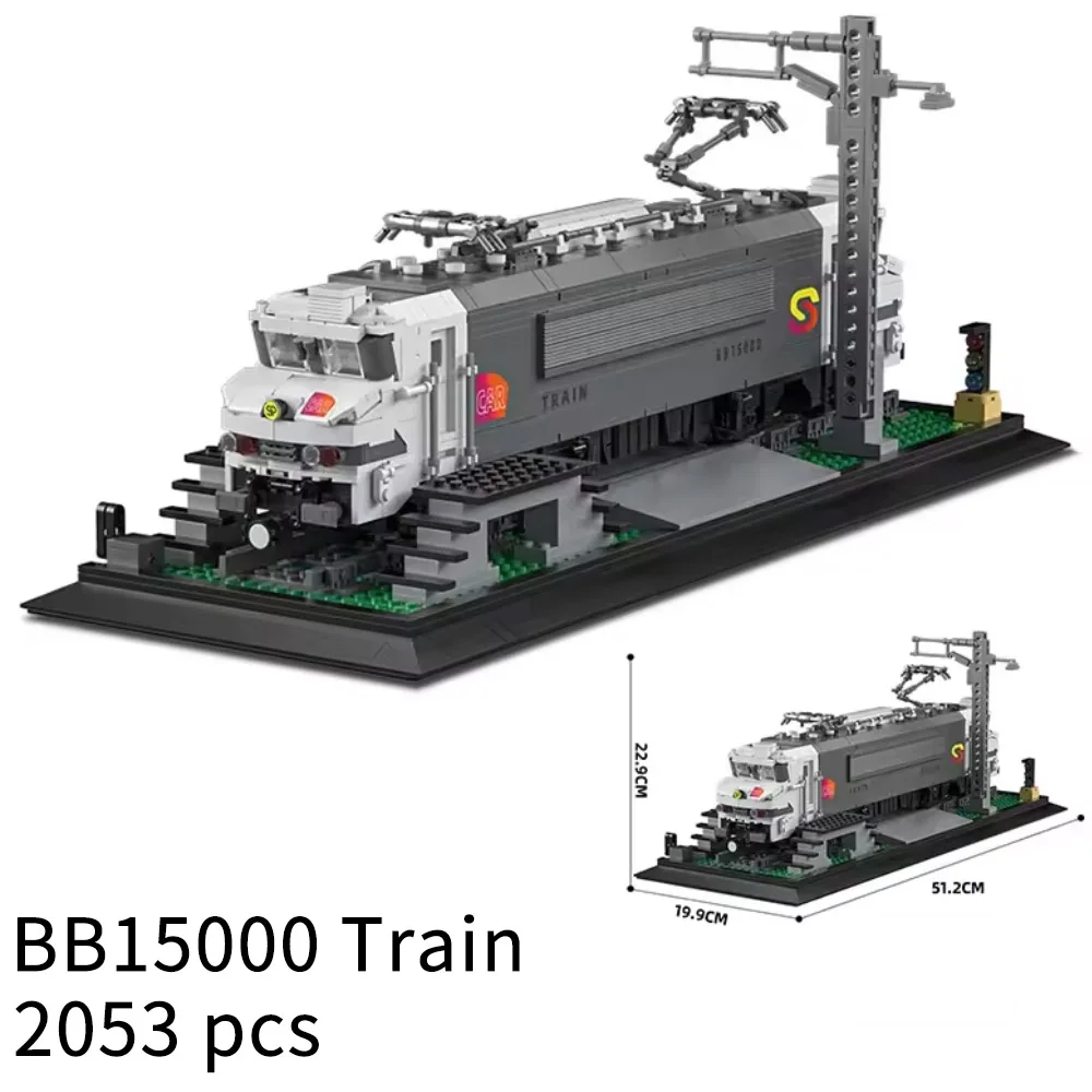 Creative IDEAS 2053PCS BB15000 Mainline Electric Locomotive Train Building Block Assembly Model Puzzle Toys Chrismas Gift Kids Creative IDEAS 2053PCS BB15000 Mainline Electric Locomotive Train Building Block Assembly Model Puzzle Toys Chrismas Gift Kids