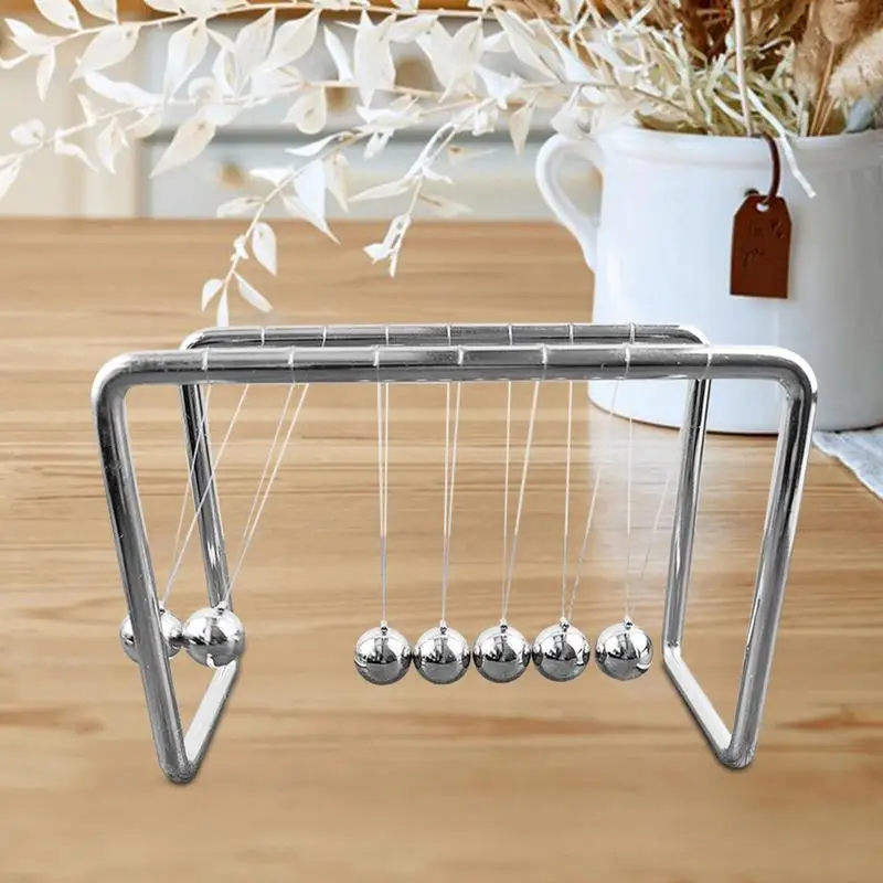 Stainless Steel Balance Ball Classic Balance Steel Balance Ball Ornaments Newton Pendulum Desk Table Decor Newton Pendulum
Stainless Steel Balance Ball Classic Balance Steel Balance Ball Ornaments Newton Pendulum Desk Table Decor Newton Pendulum