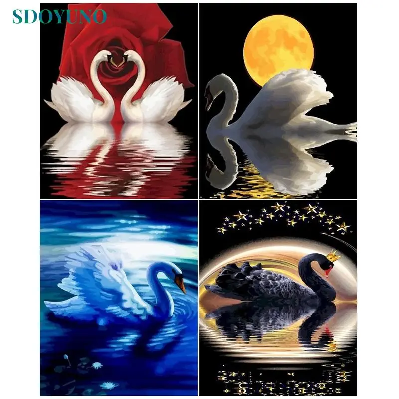 SDOYUNO 40x50 Painting By Numbers With Frame Handpainted Decorative Paintings Animals Swan bear Painting Numbers Gift
SDOYUNO 40x50 Painting By Numbers With Frame Handpainted Decorative Paintings Animals Swan bear Painting Numbers Gift