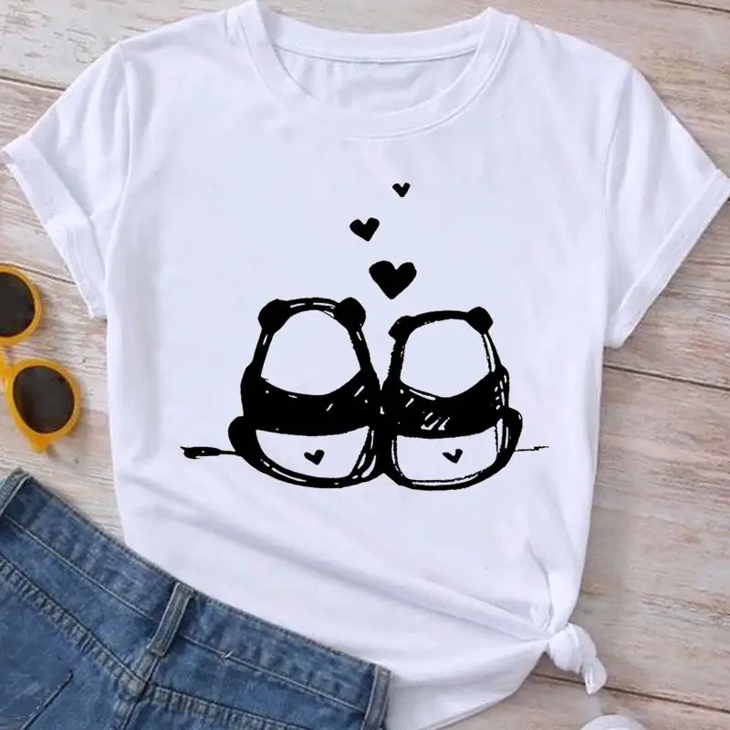 Summer Tee Ladies Cartoon Clothing Women T-shirt Female Top Panda Cute Sweet 90s Short Sleeve Fashion Clothes Graphic T Shirt
Summer Tee Ladies Cartoon Clothing Women T-shirt Female Top Panda Cute Sweet 90s Short Sleeve Fashion Clothes Graphic T Shirt
