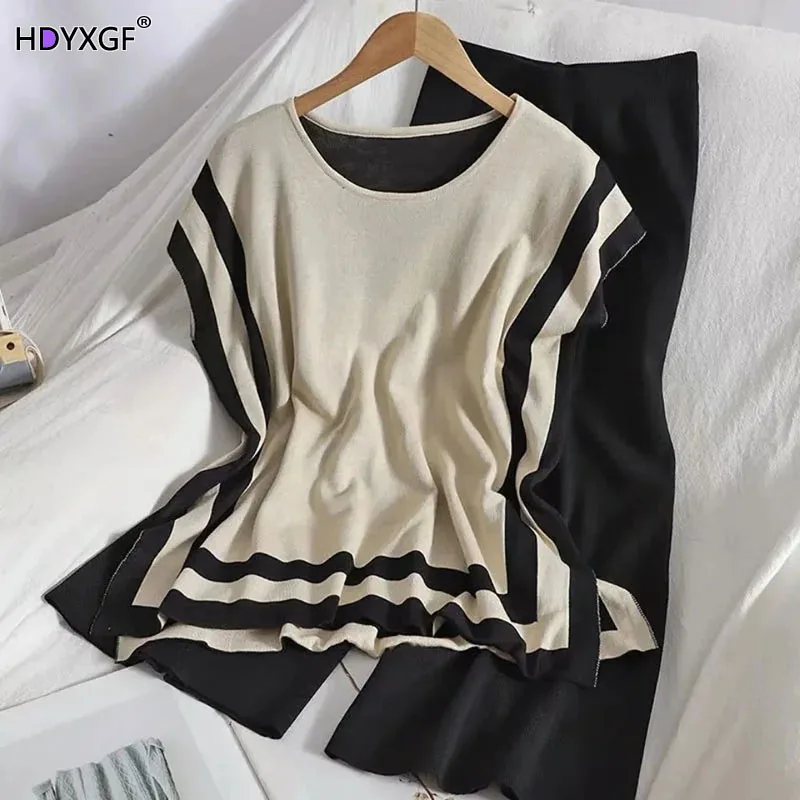 2024 Summer Ice Silk 2 Piece Sets Women Outfit Casual Thin Sleeveless O-nenck Knit Top+high Waist Wide Leg Solid Color Cozy Pant
2024 Summer Ice Silk 2 Piece Sets Women Outfit Casual Thin Sleeveless O-nenck Knit Top+high Waist Wide Leg Solid Color Cozy Pant
