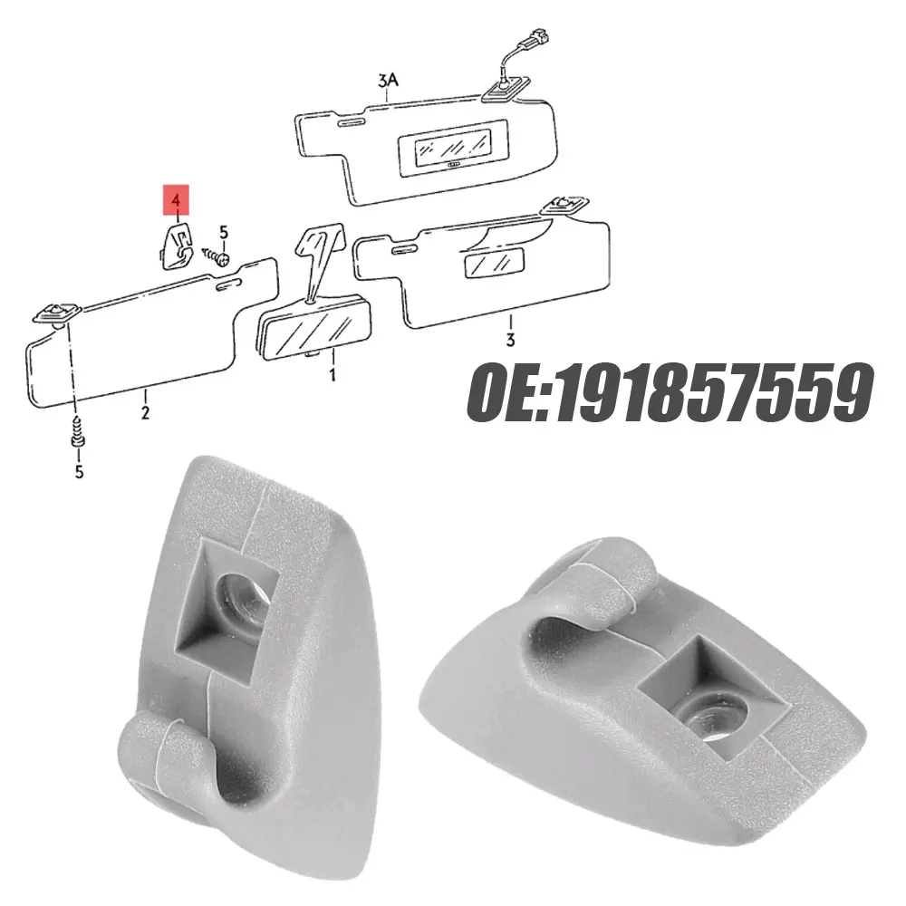 2pcs For VW MK1 Car Sun Visor Support Clip Retainer Hanger 191857559 Sunvisor Clip Hook Support Bracket Car Interior Accessories
2pcs For VW MK1 Car Sun Visor Support Clip Retainer Hanger 191857559 Sunvisor Clip Hook Support Bracket Car Interior Accessories