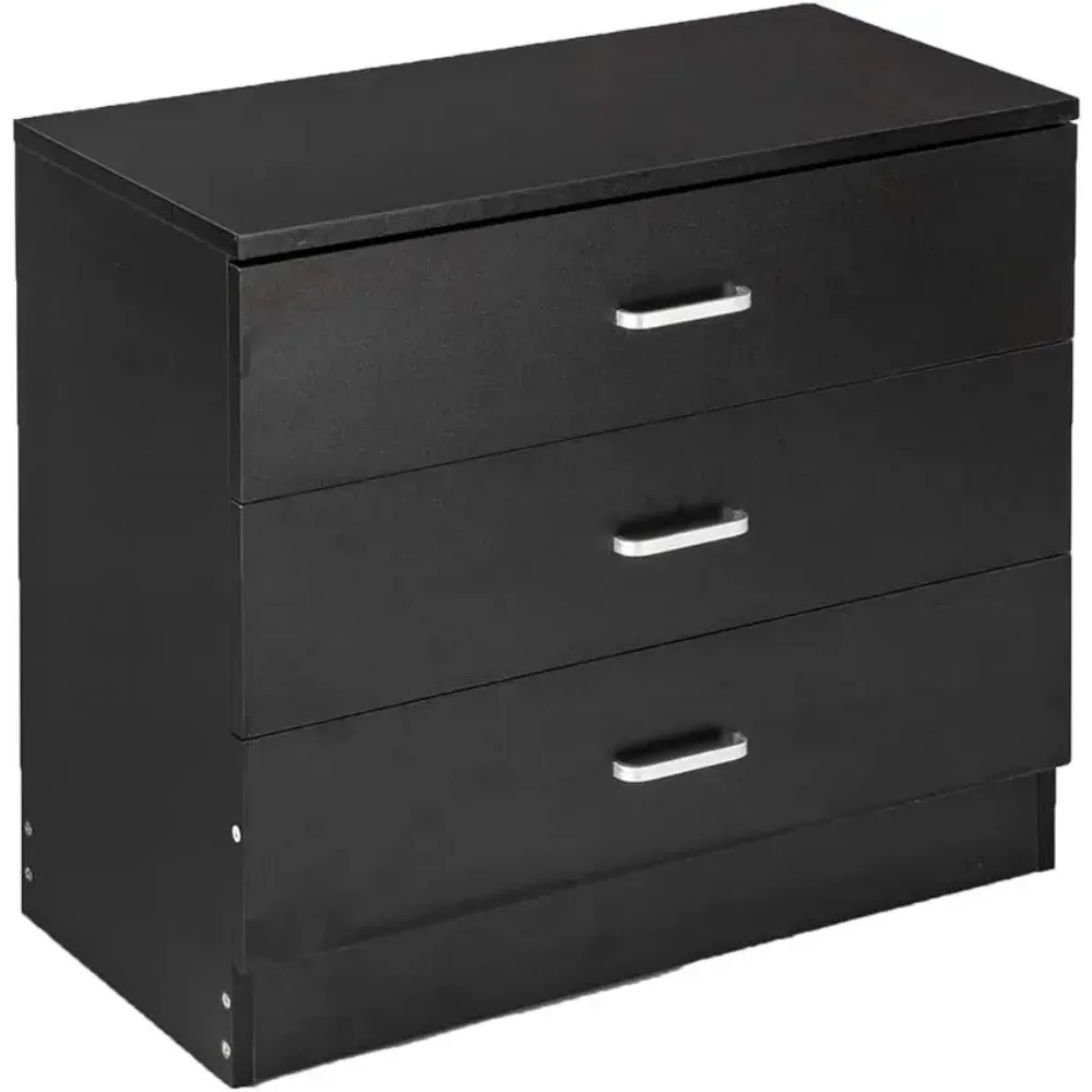 3 Drawer Dresser, Modern Storage Chest of Drawers, Wood Bedside Table Night Table for Bedroom,Living Room (Black)
3 Drawer Dresser, Modern Storage Chest of Drawers, Wood Bedside Table Night Table for Bedroom,Living Room (Black)