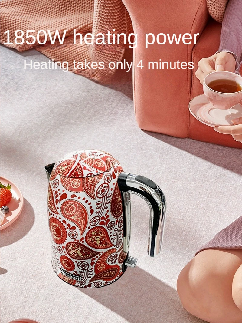 Kangya-Bouilloire électrique en acier inoxydable 304, bouilloire domestique, mise hors tension automatique, théière de brassage d'art spécial rétro 3