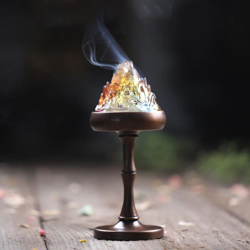 Glass Copper Incense Burner High-Foot Aromatherapy Furnace Home Decor Study Classical Creative Aloes Ornaments Incense Holder
Glass Copper Incense Burner High-Foot Aromatherapy Furnace Home Decor Study Classical Creative Aloes Ornaments Incense Holder