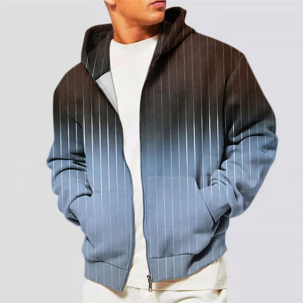 Autumn Winter Men Striped Gradient Hoodies Zip Up Long Sleeve Hooded Sweatshirt Jackets Athletic Hoodie Outwear Coats Male
Autumn Winter Men Striped Gradient Hoodies Zip Up Long Sleeve Hooded Sweatshirt Jackets Athletic Hoodie Outwear Coats Male