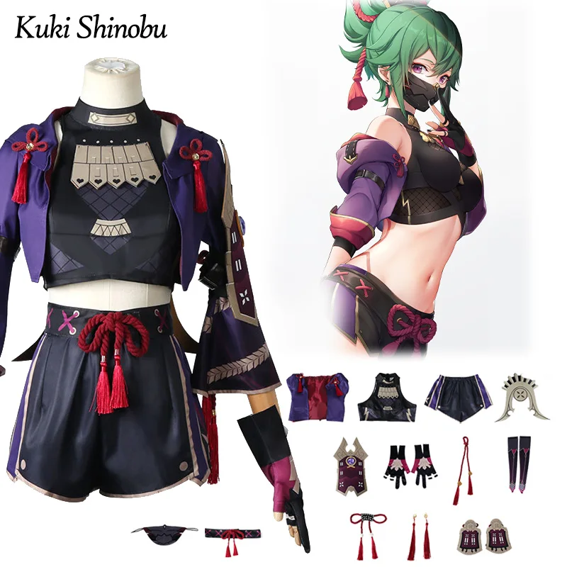 Anime Genshin Impact Kuki Shinobu Cosplay Wig Set Costumes Women Halloween Clothes Women
Anime Genshin Impact Kuki Shinobu Cosplay Wig Set Costumes Women Halloween Clothes Women