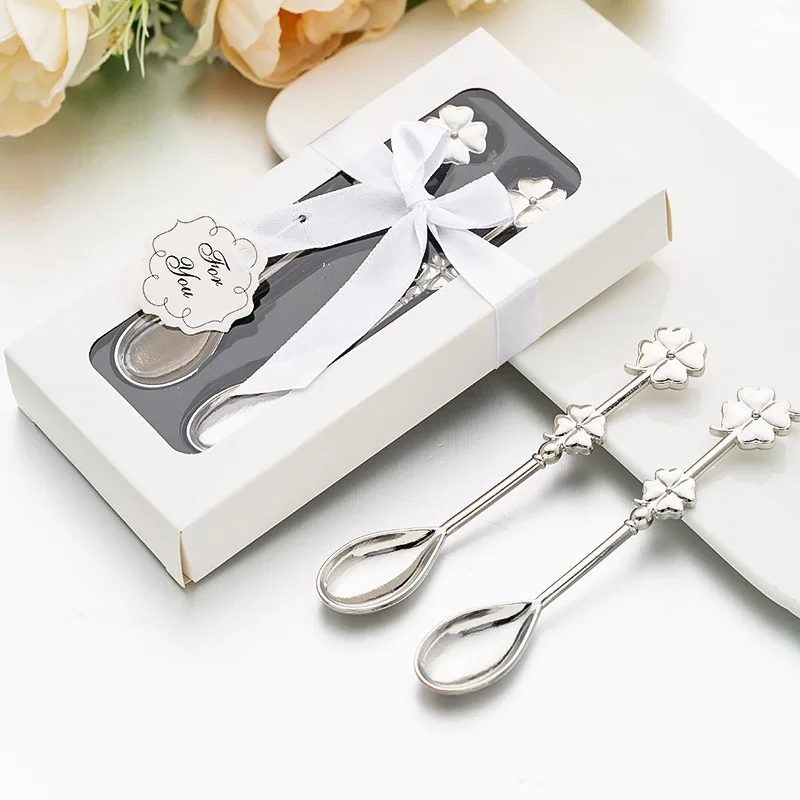 Stainless Steel 4-Leaf Clover Coffee Spoon, Creative and Practical Return Gift, novel and Unique Small Gift
Stainless Steel 4-Leaf Clover Coffee Spoon, Creative and Practical Return Gift, novel and Unique Small Gift